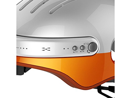 Airwheel C5, Casco Smart Uomo, Bianco/Arancio