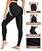 VALANDY Creamlush High Waisted Leggings for Women Stretch Tummy Control Athletic Workout Running Yoga Pants Black Plus Size