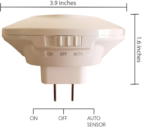 Miniatura 8 de Sleep Aid - Luz nocturna roja enchufable con sensor automático del atardecer al amanecer, LED azul bajo que promueve la producción de melatonina y
