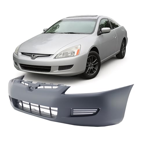 FitParts Compatible With Front Bumper Cover 2003-2005 Honda Accord EX LX SE Coupe 03-05. New, Primed and Ready for Paint. HO1000211 04711SDNA90ZZ 2004