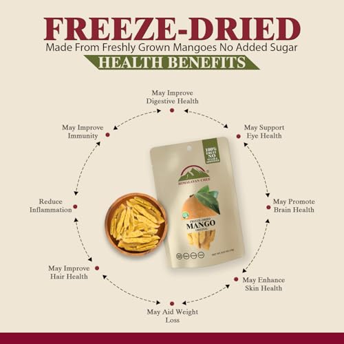 Himalayan Chef Freeze-Dried Fruit – 15g Freeze-Dried Mango, Pack of 10 Bags | Organic Fruit Snacks, Healthy Snacks for Kids & Adults | Baby Snacks, Gluten-Free Dried Fruit - Image 6