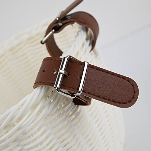 Panier-Velo-Enfant-Tricotage-a-la-Main-Panier-de-Guidon-de-Velo-pour-Enfants-Fille-Avant-Deco-In-forma-draisienne-Scooter-Tricycle-Rangement-de-velo-Equipe-de-Courroies-Reglables-Blanc