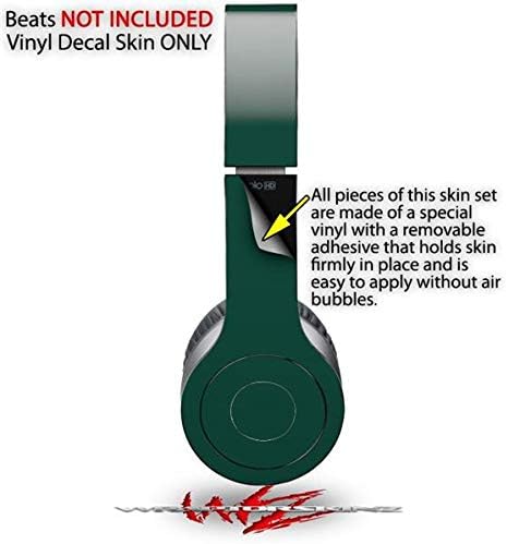 Skin Decal Wrap Works with Original Beats Solo HD Headphones Solids Collection Hunter Green Skin Only (Headphones NOT Included)