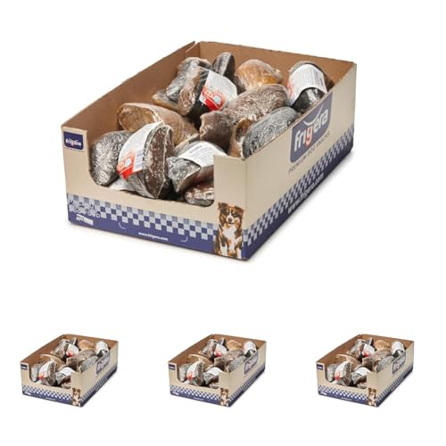 Frigera Hundesnacks - Gefüllter Huf mit Rind 1St. 120g - Langanhaltender Kauspaß, Geringer Geruch, Proteinreiche Hundesnack (Packung mit 4)