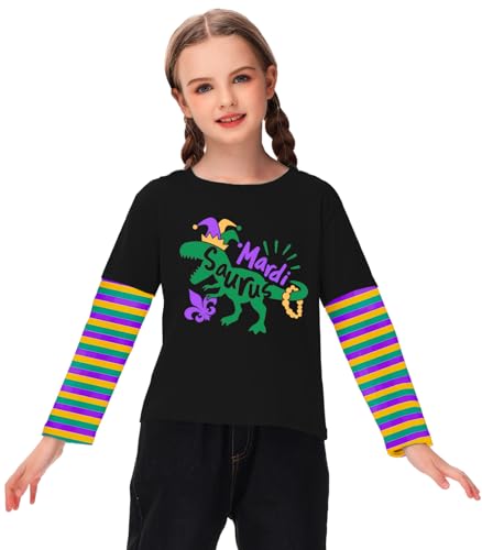 Remimi Unisex Kids St Patricks Day Print Shirt Irish Stripe Shirts 2-12 Years3