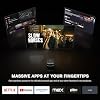 Built in Netflix App & Native 1080P Thinnest 1.81 Smart Mini Projector with WiFi and Bluetooth, Auto Focus & Keystone Portable Outdoor Projector, VOPLLS 4K Support Home Movie Projector(Upgraded