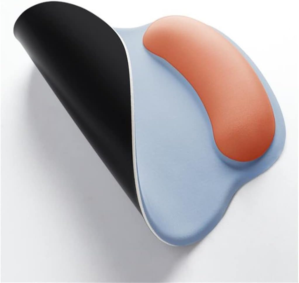 Pad Silicone Soft Anti Slip with Wrist Rest Support Mat for Computer Gaming Pc Laptop Solid Color