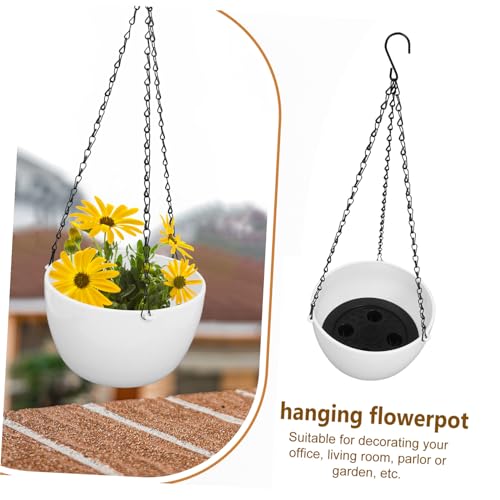 Pot de fleurs suspendu auto-arrosant VILLCASE pour éviter l'excès d'eau