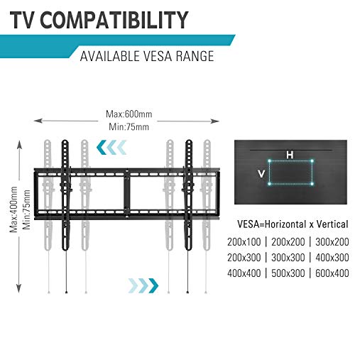 MOUNTUP UL Listed TV Wall Mount, Tilting TV Mount Bracket for Most 37-75 Inch Flat Screen/Curved TV Low Profile Wall… - Image 7