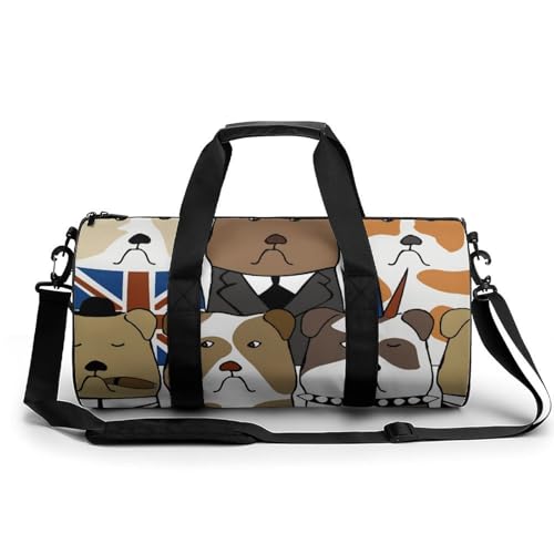 Sac de sport cartoon dogs 45x23x23cm parfait pour le voyage et le gym