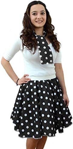 Gonna Anni '50 Rockabilly Con Pois E Cravatta - 17 Colori Super Trendy! - Foto 7