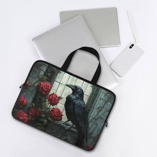 Funda para portátil Suobstales Raven Rose 17 pulg miniatura 4