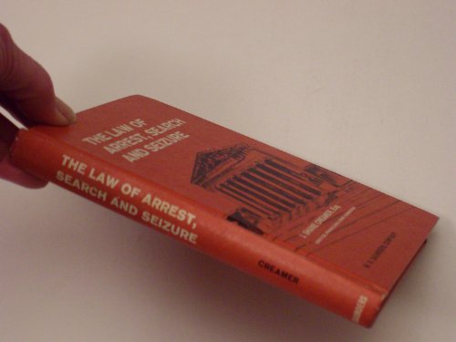 Law of Arrest, Search and Seizure 0721627404 Book Cover