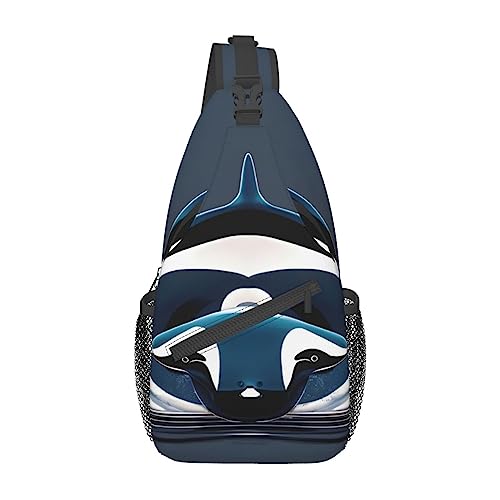 Sac à dos croisé imprimé orque - Le daypack idéal pour vos randonnées urbaines et voyages