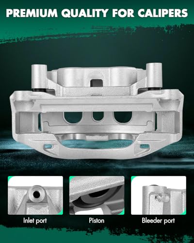 Image of SCITOO 18B5307 18B5306 Rear Left & Right Disc Brake Calipers w /Bracket Fit For Chevrolet For Silverado 2500 HD 2011-2019,For GMC For Sierra 3500 HD 2011-2019, Double Pistons