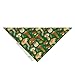 Lunarable Mushroom Dog Bandana, Forest Motif Green Shade, 16