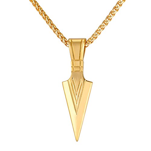 U7 Mens Pendant Necklace 18K-Gold-Plated (B071G2Y4WH) Amazon Price History, Amazon Price Tracker
