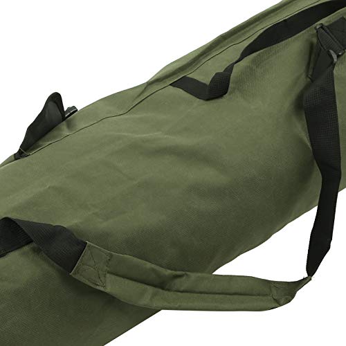 Fishing Rod Storage Bag,Fishing Tackle Gear Bag Cylindrical Waterproof Pole Reel Carrier Large Capacity With Tight Buckle Easy To Adjust(green) Fishing Storage Supplies - Image 4