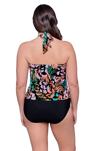 Aqua Green Women's Halter Neck Tankini3