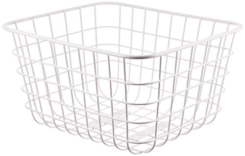 Bridgestone RBK-BKCB F761927W Bicycle Basket, Large Basket, for Polar Front, White