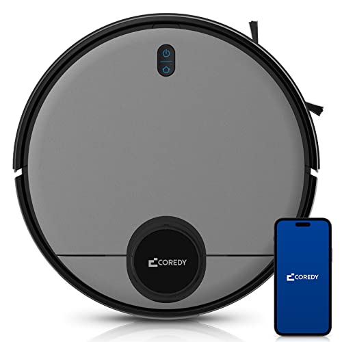Coredy SL200 Robot Vacuum Cleaner, Smart Laser Navigation, Reactive Tech Obstacle Avoidance, 2600Pa Strong Suction, Self-Charging Robotic Vacuum, Cleans Floors and Carpets, Ideal for Home with Pets Coredy SL200 Robot Vacuum Cleaner, Smart Laser Navigation, Reactive Tech Obstacle Avoidance, 2600Pa Strong Suction, Self-Charging Robotic Vacuum, Cleans Floors and Carpets, Ideal for Home with Pets