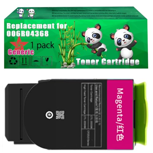 Image of Replacement 006R04368 006R04369 006R04370 006R04371 Toner Cartridge Compatible for Xerox C310 C315 Printers, Up to 8000 Pages, Vivid Colors, Contains Chip (1 Pack Magenta)