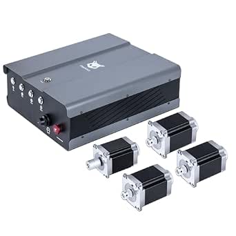 FoxAlien NEMA23 Stepper Motor Upgrade Kit for Masuter 3 - 4PCS 57-76 Open-Loop Motors with DM542 Drivers and Controller Box