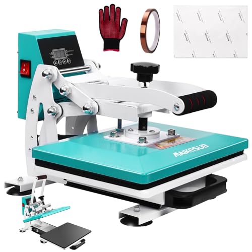 MAIKESUB 12x10 Inch Heat Press Machine for T Shirts Digital Industrial...