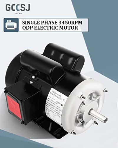 Electric Motor 3Hp Farm Duty Single Phase Motor 3450Rpm 208-230V 56 Frame 5/8"Shaft Diameter 60Hz Cw/Ccw Tefc 2 Pole #TOP1