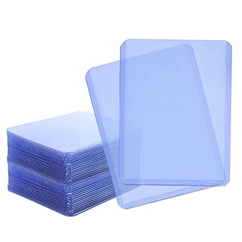 Trading Card Penny Sleeves,40PCS Clear Thick Plastic Trading Card Sleeves for Top Loaders,Baseball Card, Sports Cards, MTG, Yugioh,Credit Card(4 x 3 Inch) - Thumbnail 3