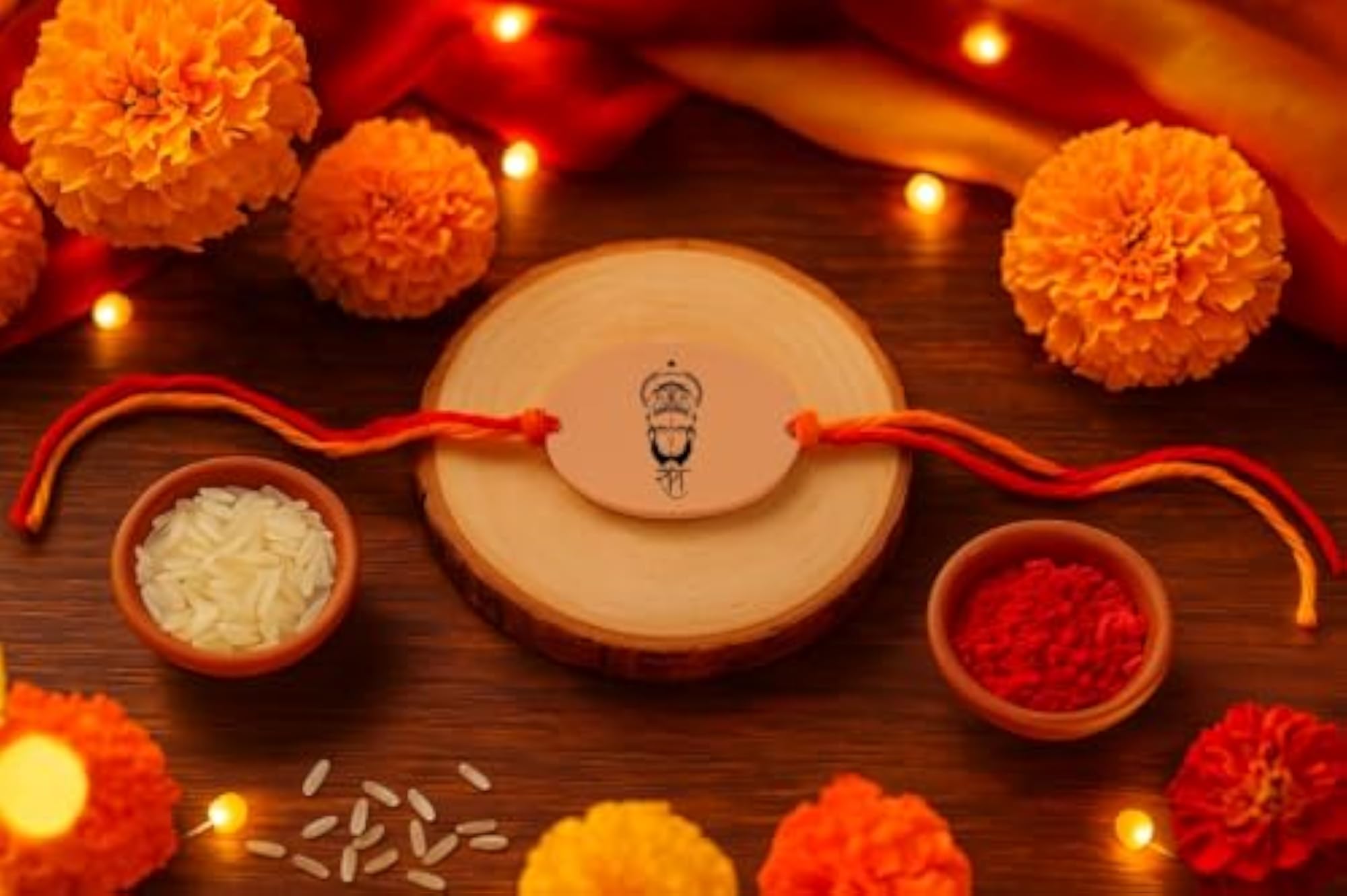 Bhagwan Hanuman Printed Rakhi for Babies, Raksha Bandhan