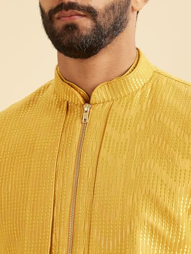 Kurta asymétrique d'exception en satin et soie fine avec veste brodée main