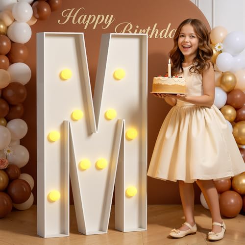 4ft Marquee Light Up Letters M for events
