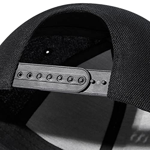 Tijeyi Fishing Rod Flat Bill Hats For Men Funny Fish Skull Beach Snapback Hat Baseball Cap Fashion Black Adjustable Fishing Hat For Fisherman Dad Boy Snap #TOP5