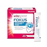 Vitamine - Vitasprint Fokus Direktsticks, 20 St. – Mit Vitamin B-Komplex für mentale Leistungsfähigkeit, Konzentration und Energie sowie Aminosäuren.