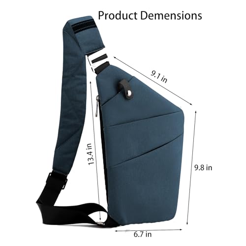 Anti Theft Bag Travel Purse, Anti Theft Crossbody Bags Travel Purses for Women Men Slim Sling Bag2
