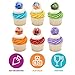 DecoPac Disney & Pixar's Inside Out 2 Bursts of Emotion Rings, Multicolored Cupcake Decorations, Food Safe Cupcake Toppers – 24 Pack