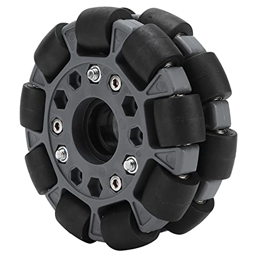 Omni Wheel 100mm, Double Row Wheels Omni RC Car Wheel 100mm / 4in Turning Faster for Robot Racing Wheel 14041