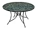 Home Styles Outdoor Stone Harbor 51-Inch Round Dining Table Constructed of Slate Tiles in Gray Color Variations