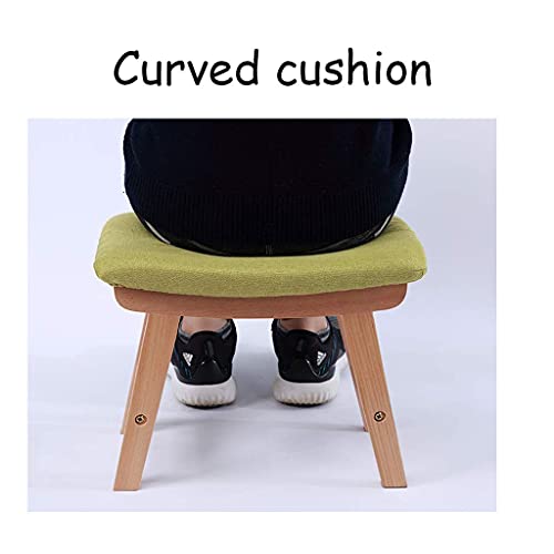 Repose-pieds tabouret carré en tissu rembourré pour salon