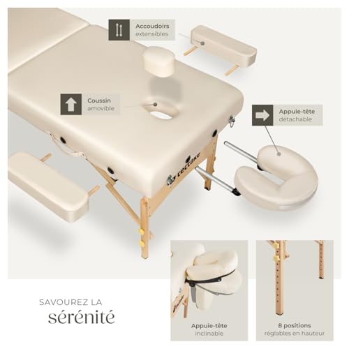 Table de Massage Pliante Professionnelle avec rouleaux – Image 4