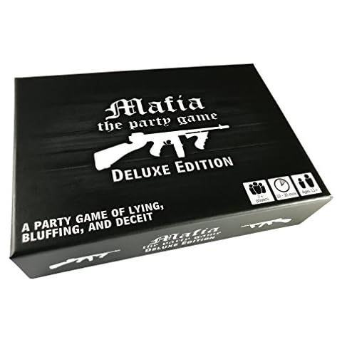 Apostrophe Games Mafia The Party Game Deluxe Edition – A Game of Lying, Bluffing and Deceit– Card Game, Adults and Teens – Board Game, Stocking Stuffer Cover