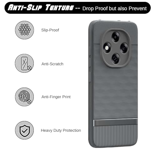 Image of Shockproof Case for Oppo F31 Pro 5G | Full Camera Protection | TPU Flexible Back Cover for Oppo F31 Pro 5G (Graphite Grey)