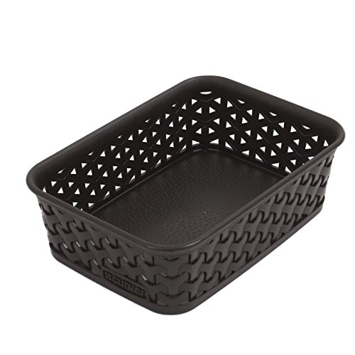 Curver 203415 Rattan-Look Office Basket, A6 Size, Polypropylene, Chocolate, chocolate, 19,8 x 14,2 x Curver 203415 Rattan-Look Office Basket, A6 Size, Polypropylene, Chocolate, chocolate, 19,8 x 14,2 x