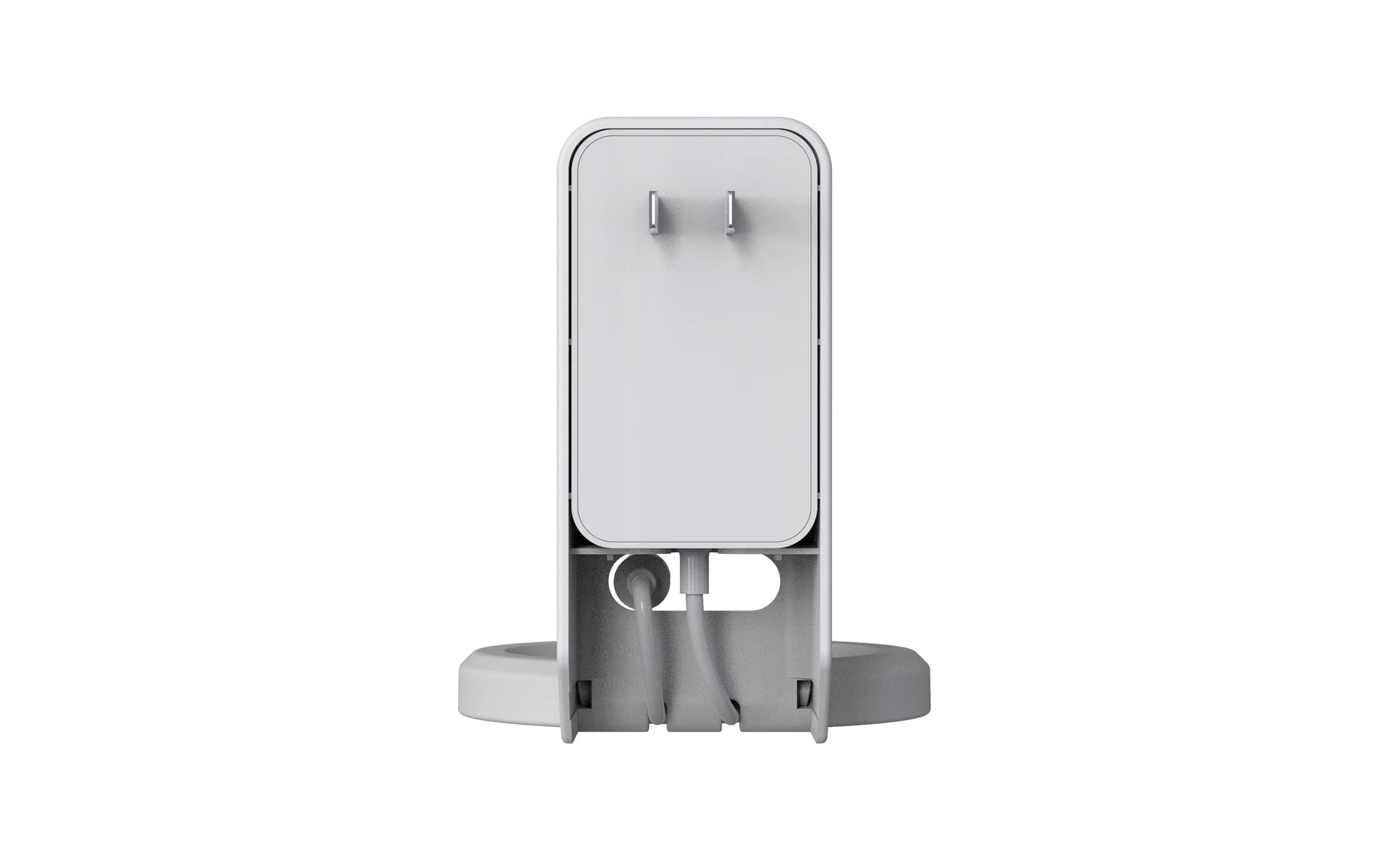 Support Mural Echo Dot 3/4/5 - 2 Pièces Blanc Avec Gestion Câbles - Sans Percage
