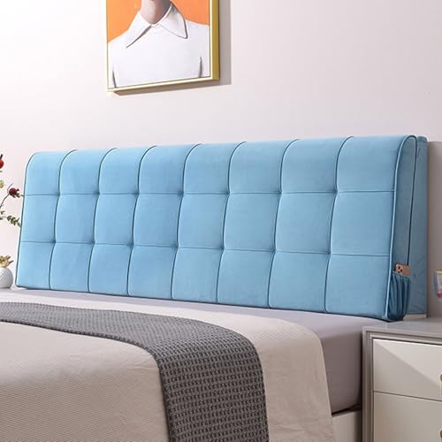 Funda de cabecera para Cama Individual, Doble, tamaño King, Funda de cabecera a Prueba de Polvo de Terciopelo holandés, cojín de Lectura para Cama, Funda Protectora elástica para cabecera de