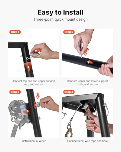 VEVOR Tripod Deer Hoist 500lb