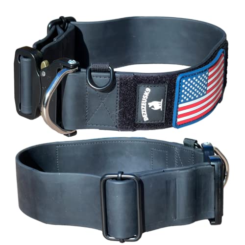Collar Cuero Piel Doble Color Surtido Para Perros Muy Grandes Medidas 80 X 3,8 Cm