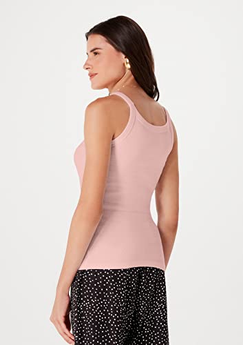 Camiseta regata, Feminino, Hering, rosa claro, M