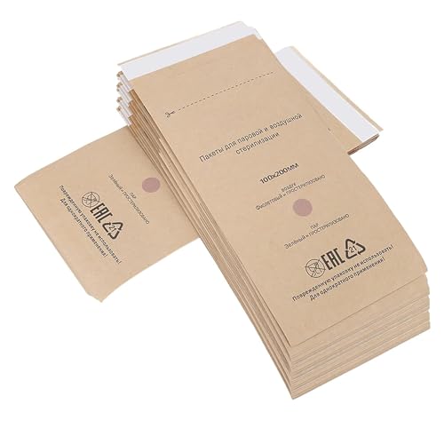 LINBEAUTI 100x200mm Sacs de stérilisation, 100PCS sacs de nettoyage autocollants pour appareils à ongles et cosmétiques, accessoires pour...